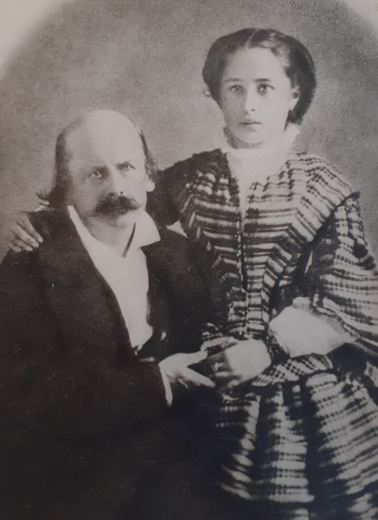 Vinzenz de Paula Weber s jednou ze svých dcer